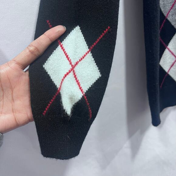 Charter Club 2-PLY Pure Cashmere Argyle Pattern Sweater Cardigan Women's XS - Picture 5 of 7